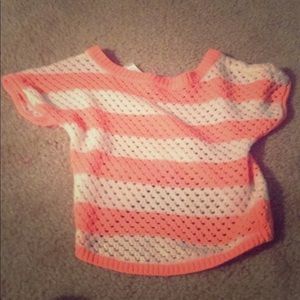 Striped pink and white shirt